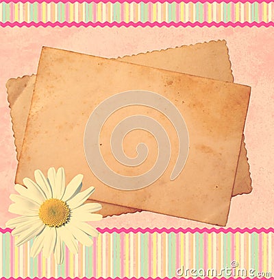 Scrapbook template Stock Photo