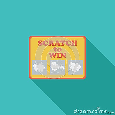 Scratch card Vector Illustration