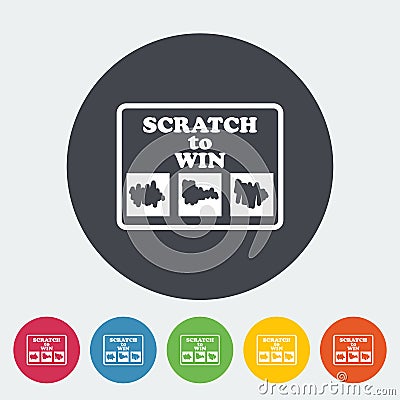 Scratch card Vector Illustration