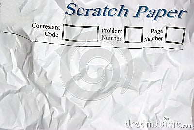 Scratch paper Stock Photo