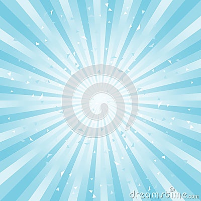 Scratched Abstract background. Soft light Blue Cyan rays background. Vector Vector Illustration