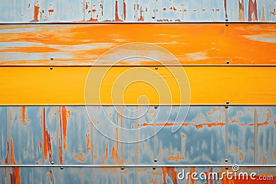 scratched and dented steel panel Stock Photo
