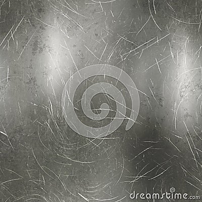 Scratched metal seamless texture Stock Photo