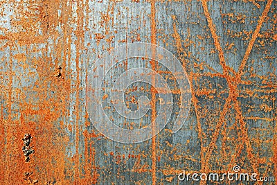 Scratched rusty metal texture Stock Photo