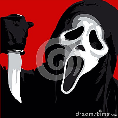 Scream Scary Vector Illustration