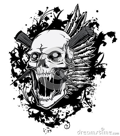 Screaming Skull Royalty Free Stock Images - Image: 33536219