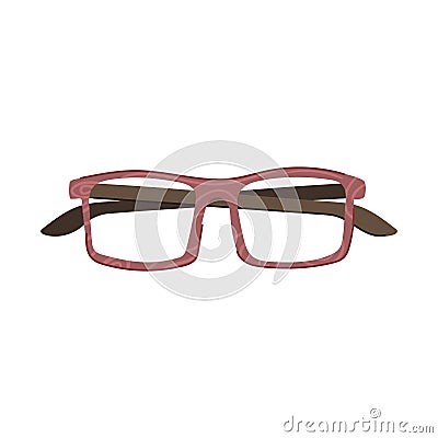 screen computer glasses cartoon vector illustration Vector Illustration