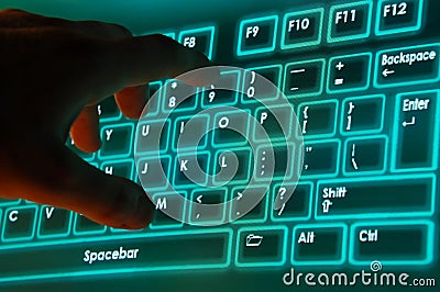 On-screen keyboard Stock Photo