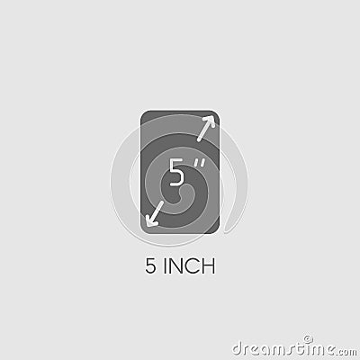 Screen size. Flat vector icon. Simple hardware icon Vector Illustration