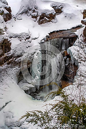 Augur Falls in Winter Stock Photo