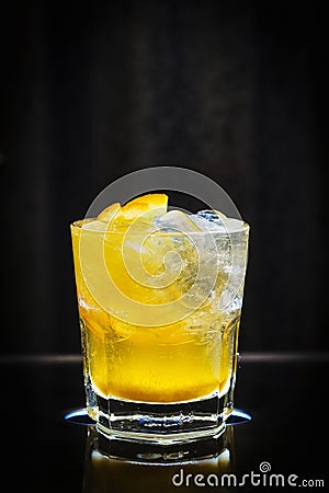 Screwdriver classic orange and vodka cocktail drink Stock Photo