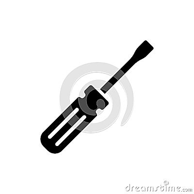 Screwdriver icon. One of set web icons Vector Illustration