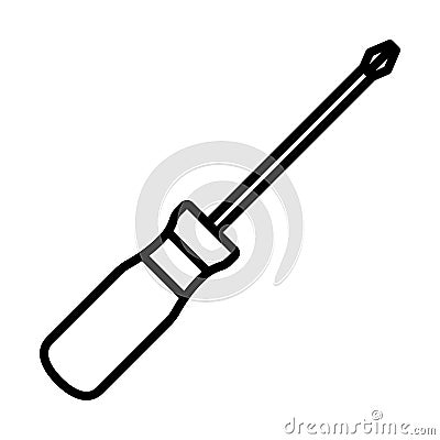 Screwdriver Icon Vector Illustration