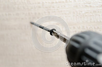 Screwdriver screws Stock Photo