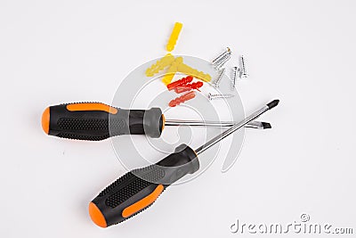 Screwdriver set Stock Photo