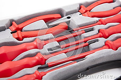 Screwdriver Tool Set Stock Photo