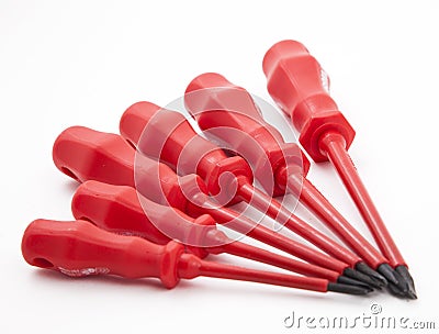 Screwdriver Tool Set Stock Photo