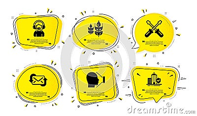 Screwdriverl, Face id and Refresh mail icons set. Gluten free, Support and Apartment insurance signs. Vector Vector Illustration