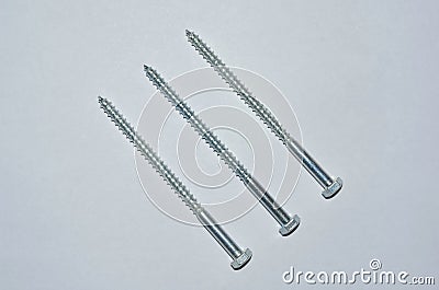 Bolts for fixing parts.metal bolts, screws and nuts Stock Photo