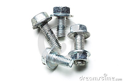 Screws isolated Stock Photo