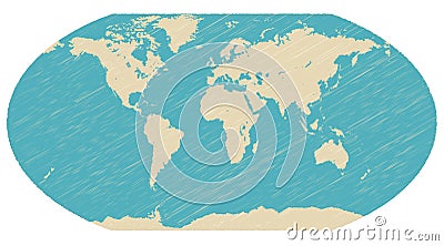 World globe map vector Vector Illustration