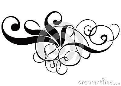 Scroll, cartouche, decor, vector Vector Illustration