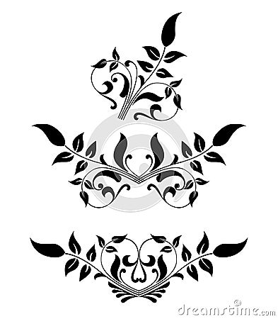 Scroll, cartouche, decor, vector Vector Illustration