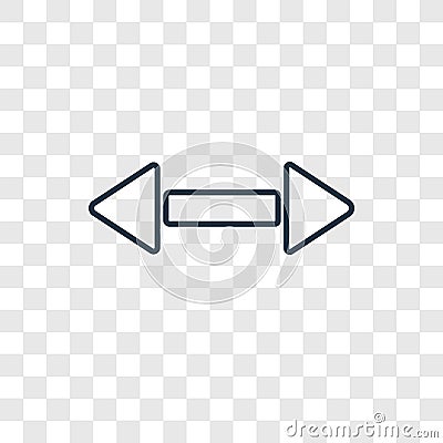 Scroll concept vector linear icon isolated on transparent background, Scroll concept transparency logo in outline style Vector Illustration