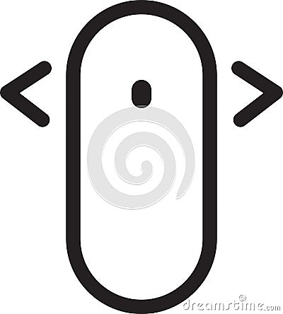 Scrolling mouse icon, Computer mouse icon Vector Illustration