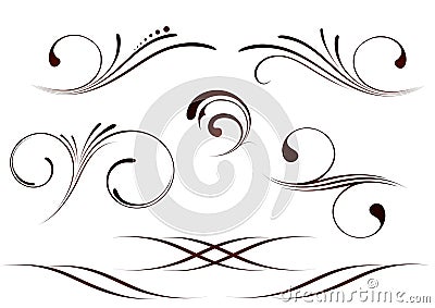 Scrolls set Vector Illustration