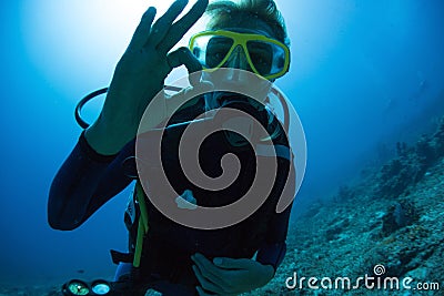 Scuba Diver Stock Photo