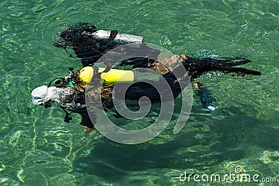 Scuba Diving Training Course Stock Photo