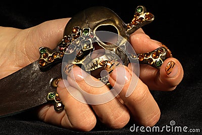 Scull belt Stock Photo