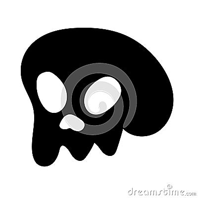 Scull vector icon set. Skeleton illustration symbol collection. halloween sign or logo Vector Illustration