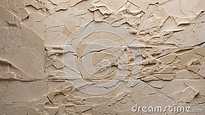 Sculpted Elegance: Chiseled Limestone Artistry. AI generate Stock Photo