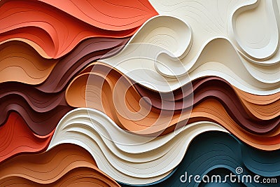 Sculpted Simplicity Minimalist abstract patterns - abstract background composition Stock Photo