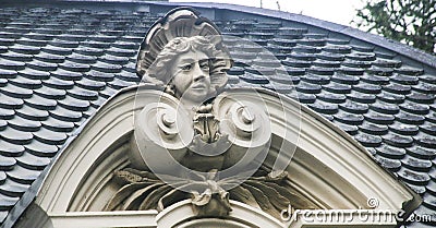 Sculpture in the architecture, kazan,russian federation Editorial Stock Photo