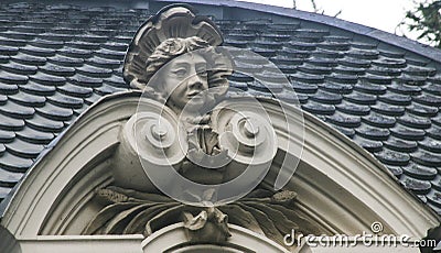 Sculpture in the architecture, kazan,russian federation Editorial Stock Photo