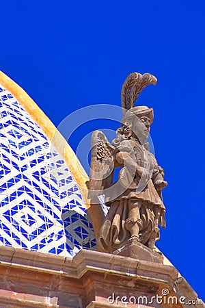 Angel of the San agustin church in queretaro city, mexico IV Stock Photo