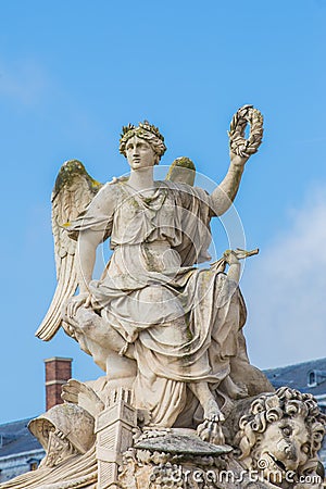 Sculpture at Chateau Versailles near Paris in France Stock Photo