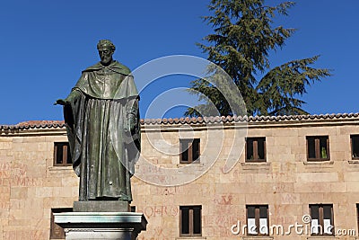 Sculpture of Fray Luis de Leon, Salamanca Stock Photo