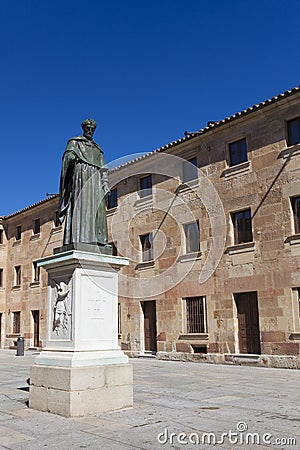 Sculpture of Fray Luis de Leon, Salamanca Stock Photo