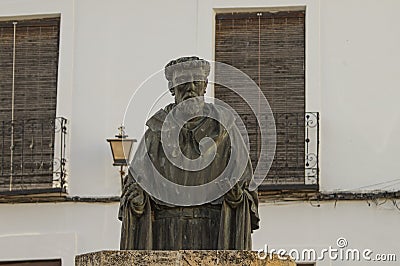 Sculpture of Fray Luis de LeÃ³n Stock Photo