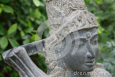 Indian sculpture of fertility goddess Stock Photo