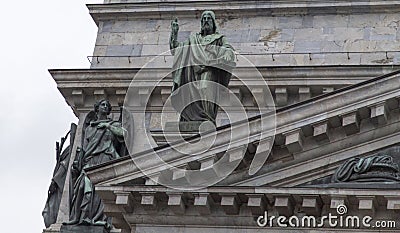 The sculpture of Isaakievsky sobor in st peterburg Editorial Stock Photo