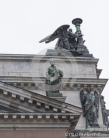 The sculpture of Isaakievsky sobor in st peterburg Editorial Stock Photo