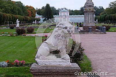 Sculpture of a lion Stock Photo