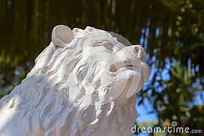 Sculpture of a lion who is the king of animals Stock Photo