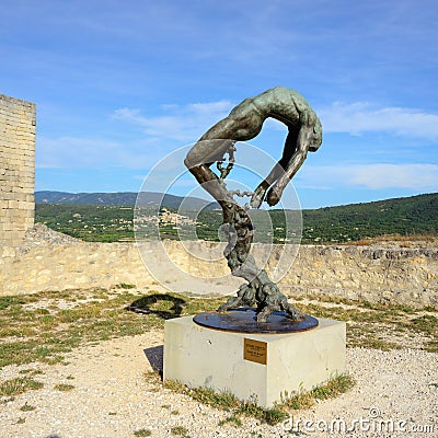 Sculpture of the Marquis de Sade Editorial Stock Photo