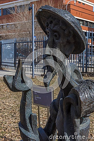 Sculpture Park Museon, Sculpture Don Quixote Editorial Stock Photo